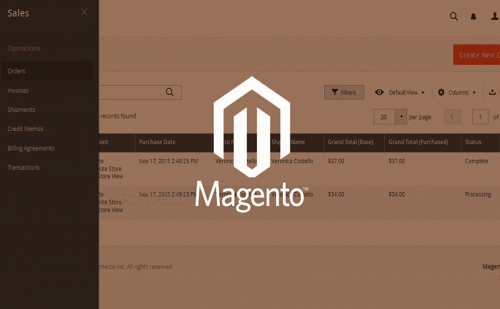 mAGENTO后台
