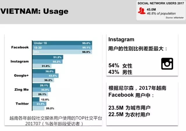 越南社交媒体使用率
