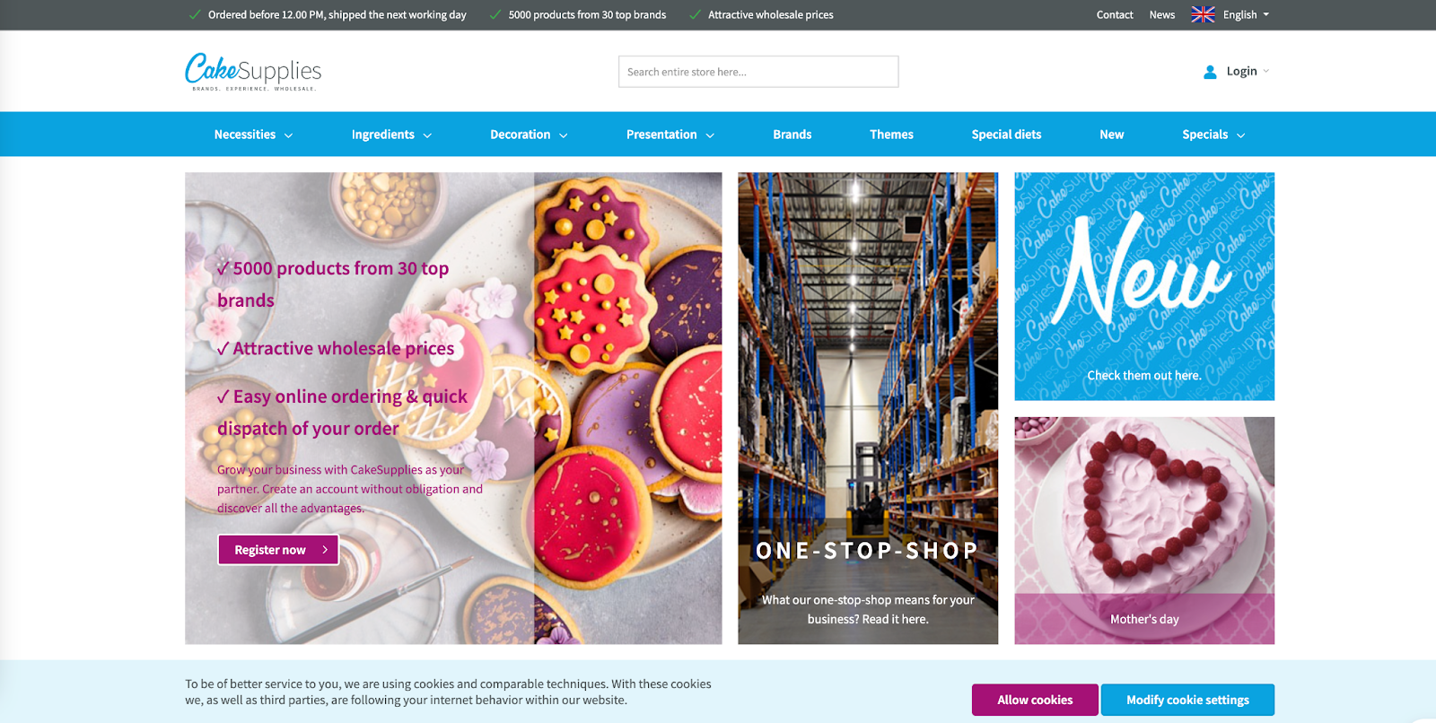 Cakesupplies（Magento - B2B国际化架构）