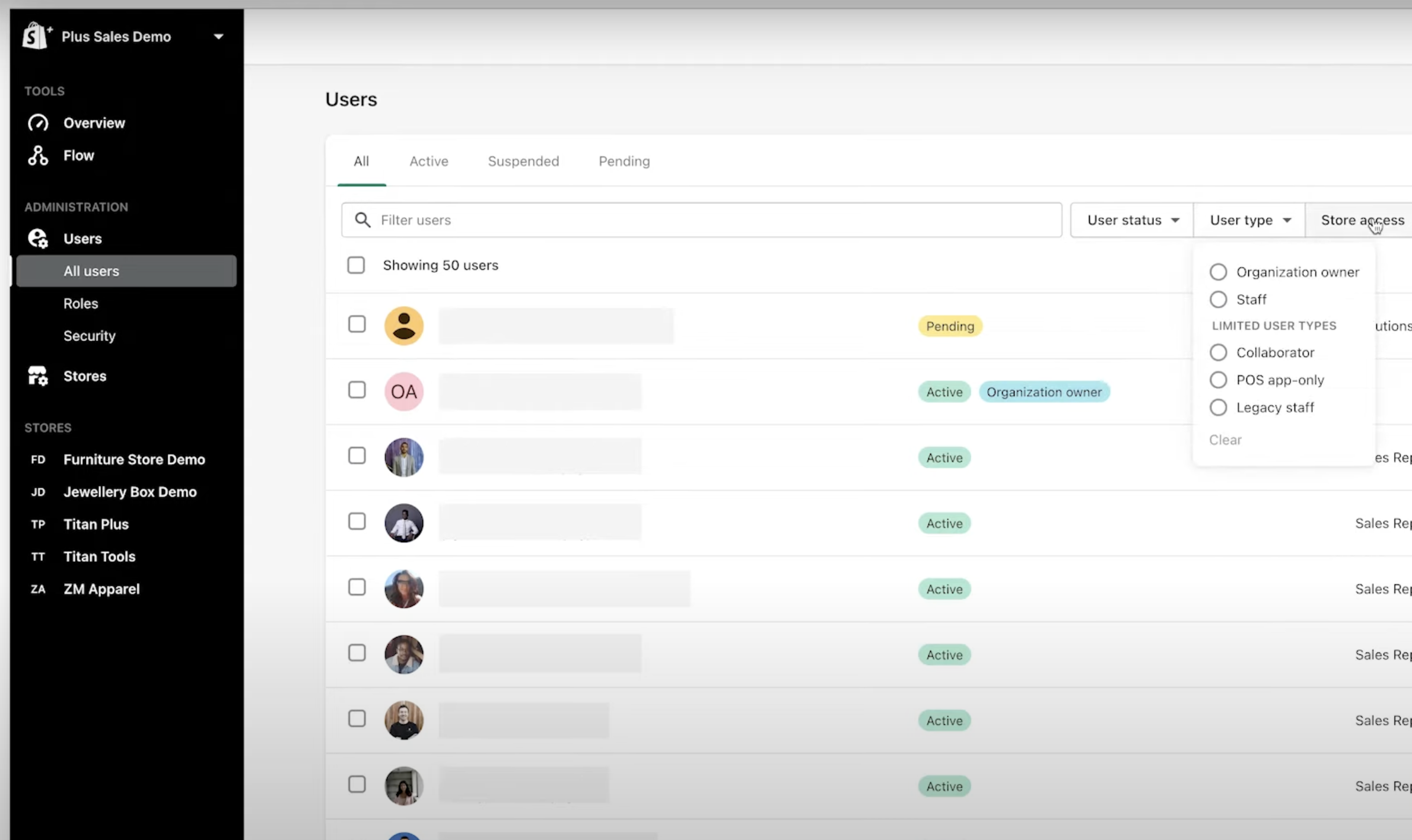 Shopify plus无限数量的员工帐户