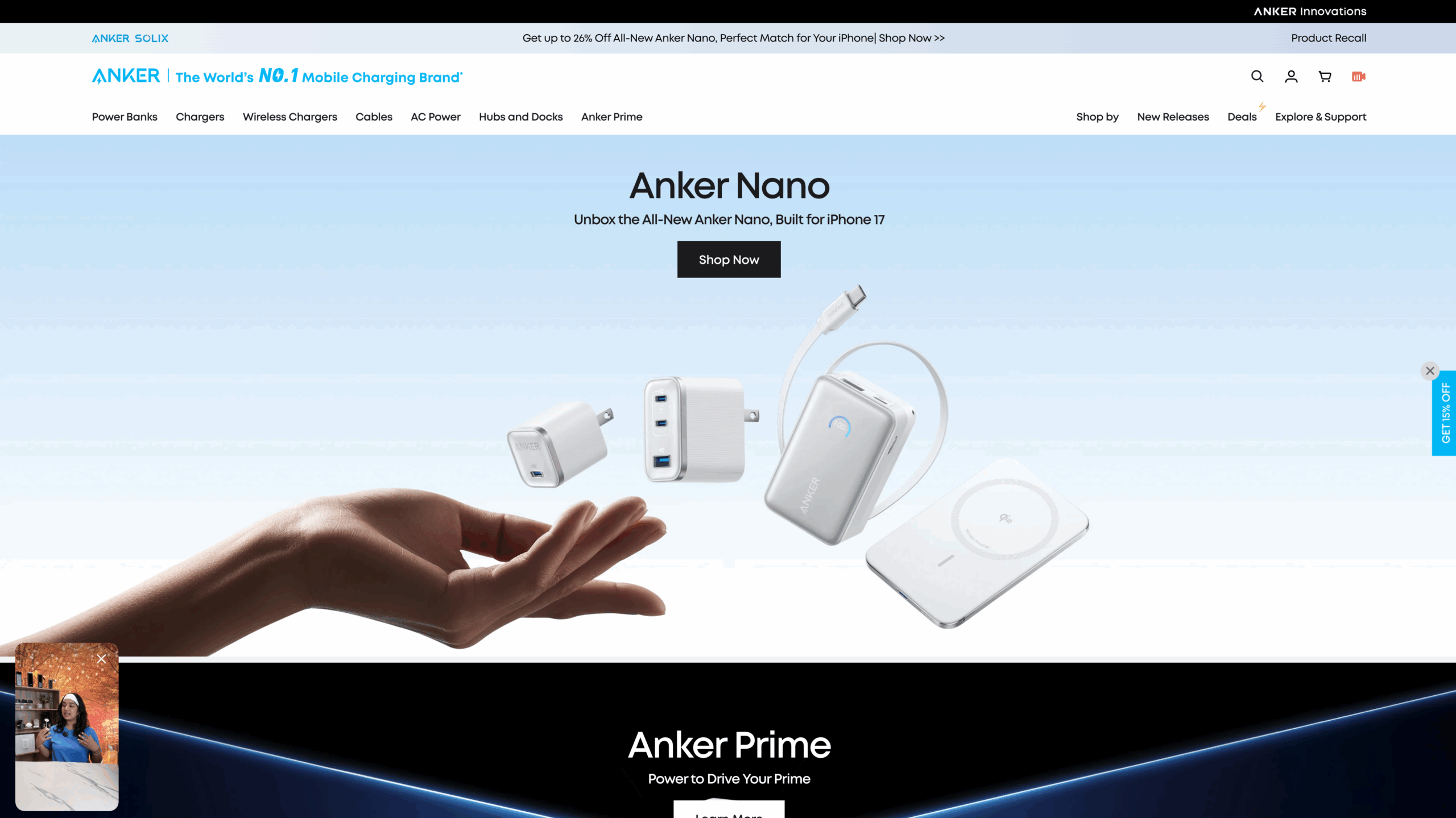 anker的跨境独立站基于Shopify开发