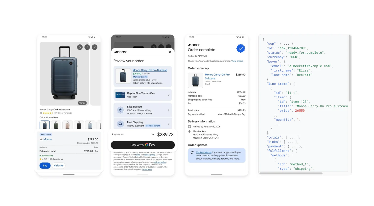 UCP 代码模式及其在 Gemini 上的功能示例