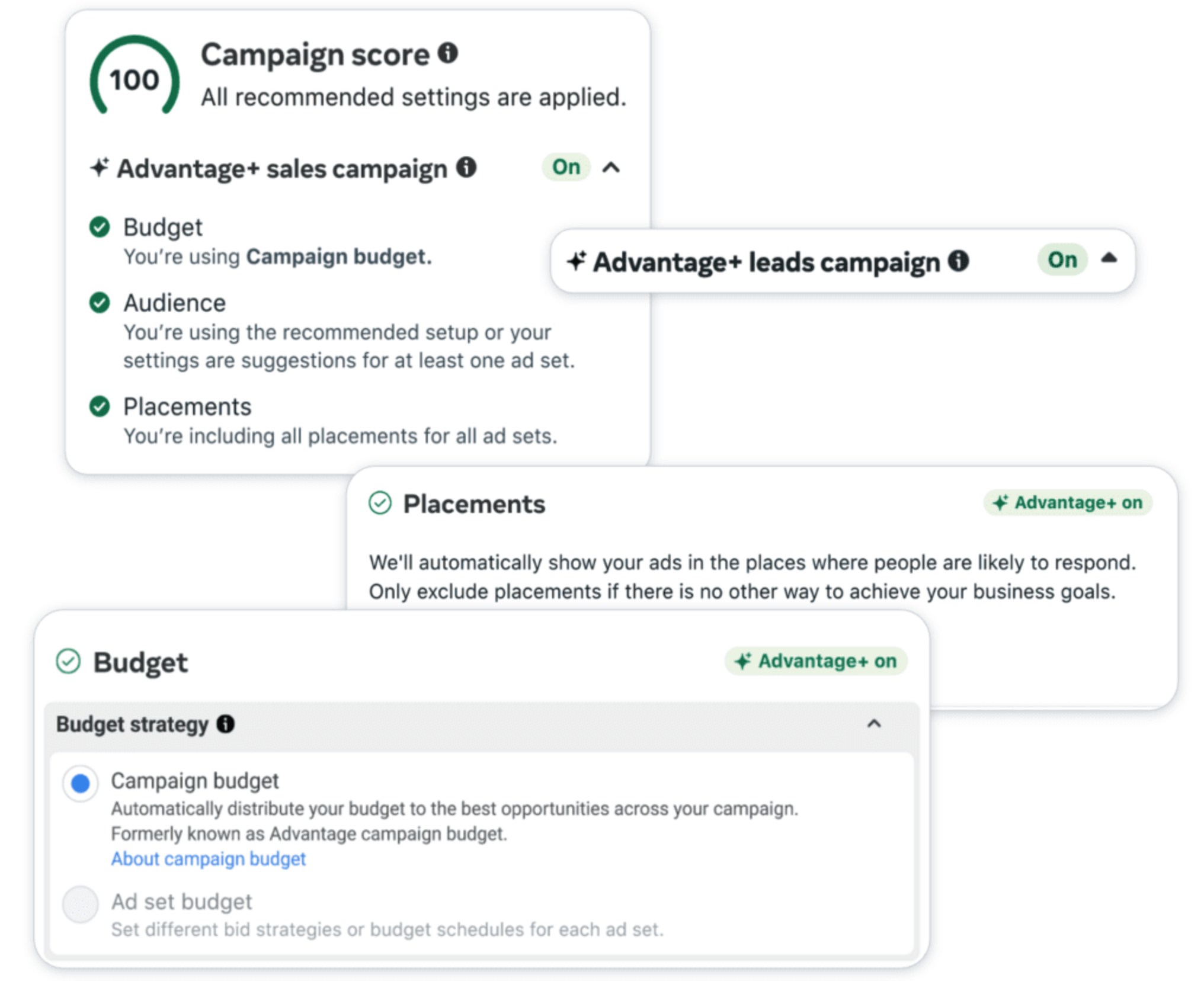 广告Campaign优化工具Meta Advantage+