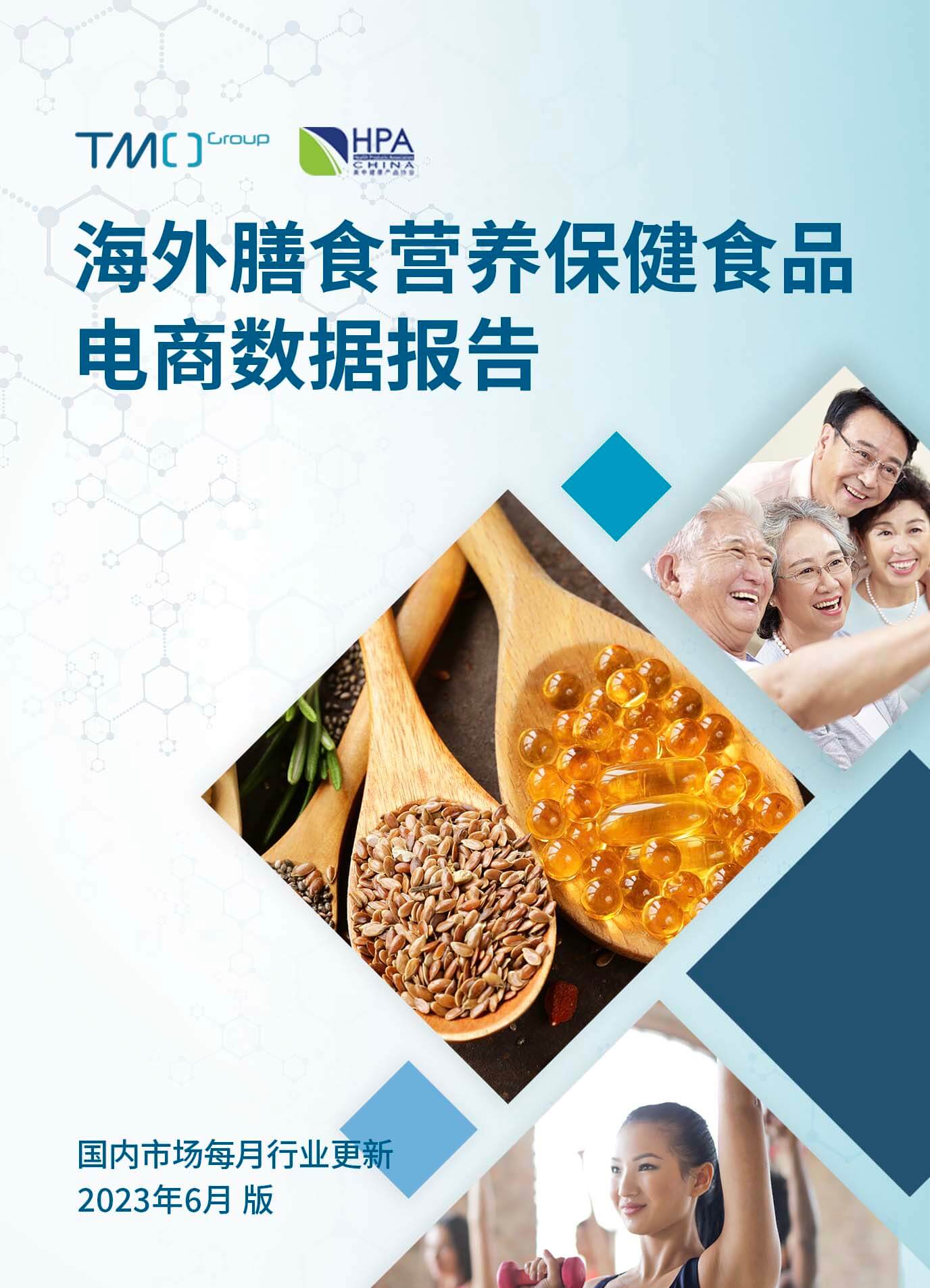 2023年6月海外膳食营养保健食品电商数据报告封面竖版
